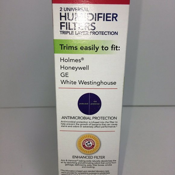 Sunbeam Cool Mist Humidifier Universal Filter Holmes Honeywell 2 Pk Arm & Hammer - Picture 8 of 12